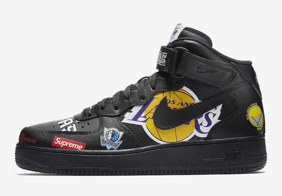 Supreme,Nike,Air Force 1,NBA  本月底正式发售！Supreme x Air Force 1 Mid ’07 官图释出