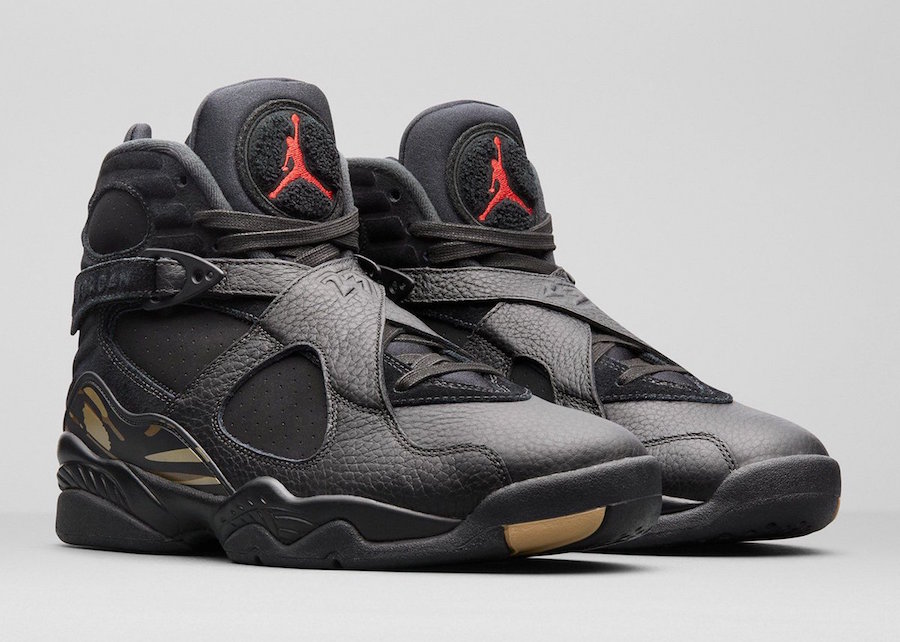 AA1239-135,AJ8,Air Jordan 8 AA1239-135-045 本月发售，黑色和白色款 Air Jordan 8 OVO 官图释出