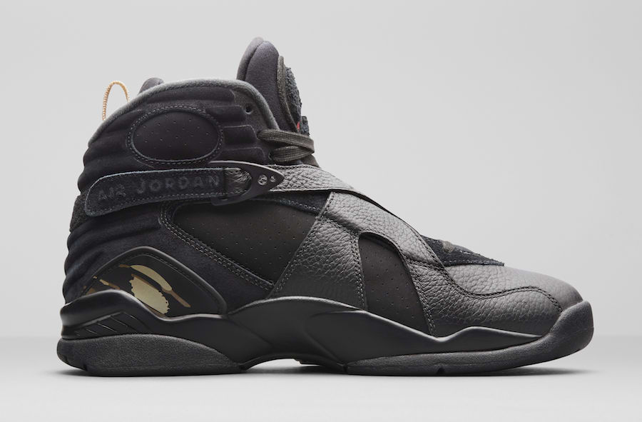 AA1239-135,AJ8,Air Jordan 8 AA1239-135-045 本月发售，黑色和白色款 Air Jordan 8 OVO 官图释出