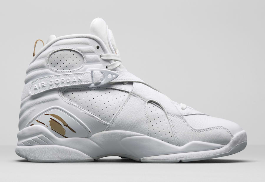 AA1239-135,AJ8,Air Jordan 8 AA1239-135-045 本月发售，黑色和白色款 Air Jordan 8 OVO 官图释出