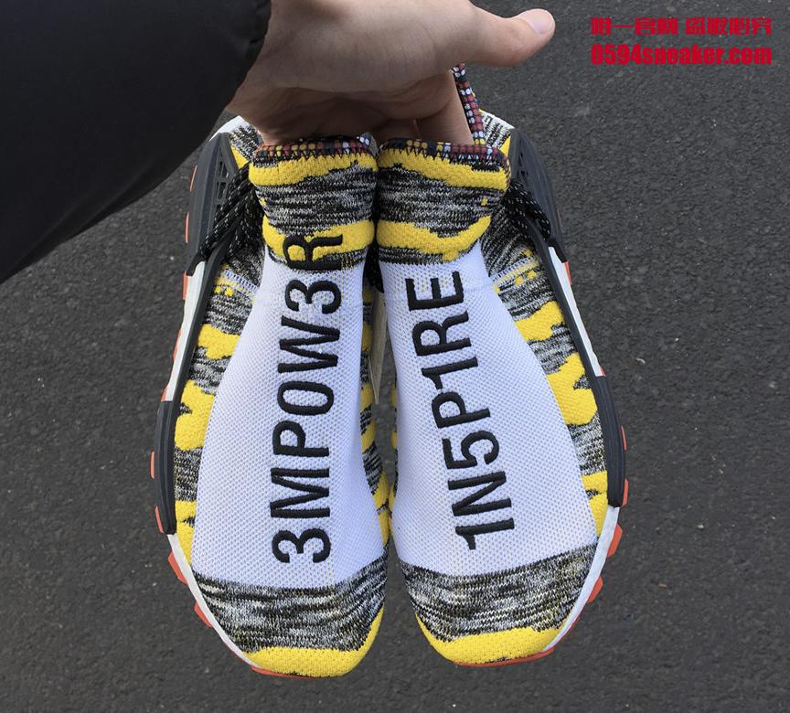 Pharrell,adidas,Hu NMD,Afro  菲董新鞋来了！Pharrell x adidas Hu NMD “Afro” 实物近照