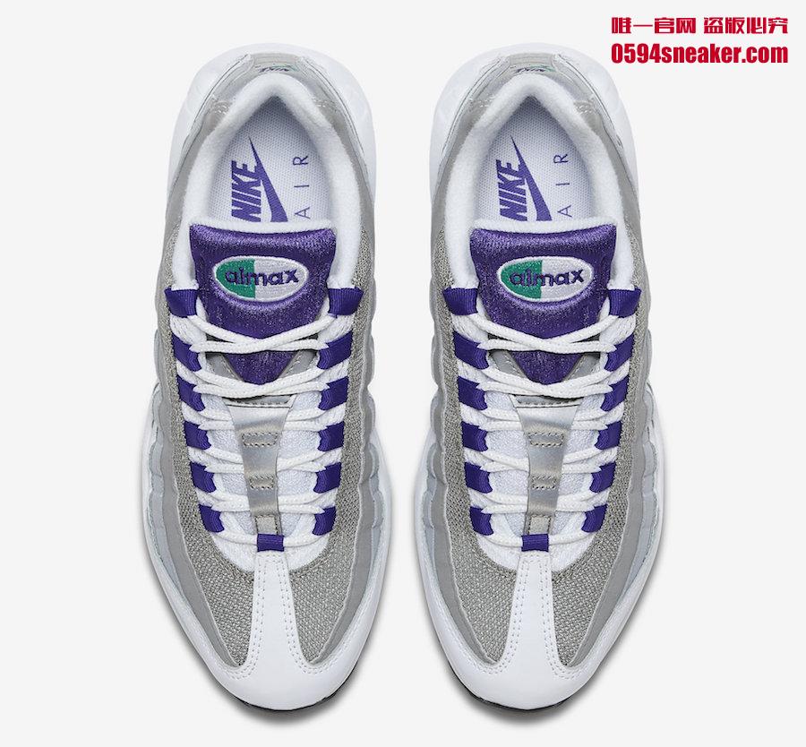 Nike,Air Max 95,Grape,307960-1  清爽又活力十足！元年紫葡萄 Air Max 95 OG “Grape” 即将发售