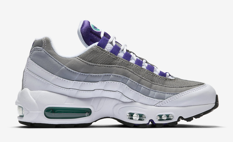 Nike,Air Max 95,Grape,307960-1  清爽又活力十足！元年紫葡萄 Air Max 95 OG “Grape” 即将发售