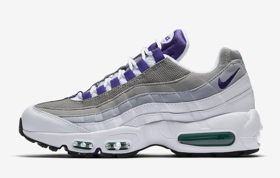 Nike,Air Max 95,Grape,307960-1  清爽又活力十足！元年紫葡萄 Air Max 95 OG “Grape” 即将发售