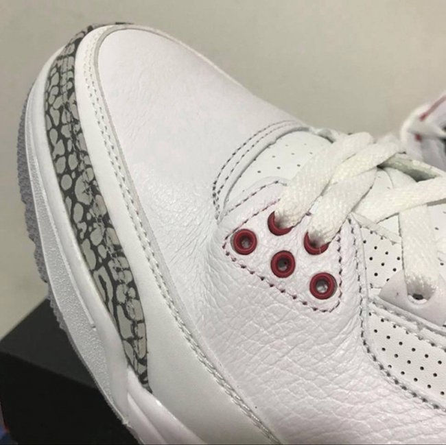 AJ3,Air Jordan 3,136064-116  稀有配色市售！白红 Air Jordan 3 “Katrina” 发售日期确定！