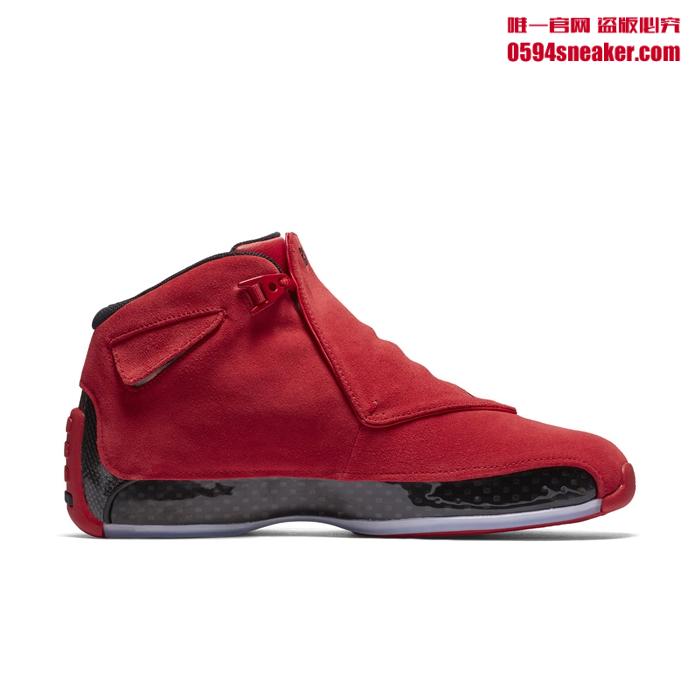 AJ18,Air Jordan 18,AA2494-601  四月重点鞋款！大红 Air Jordan 18 “Toro” 官图释出