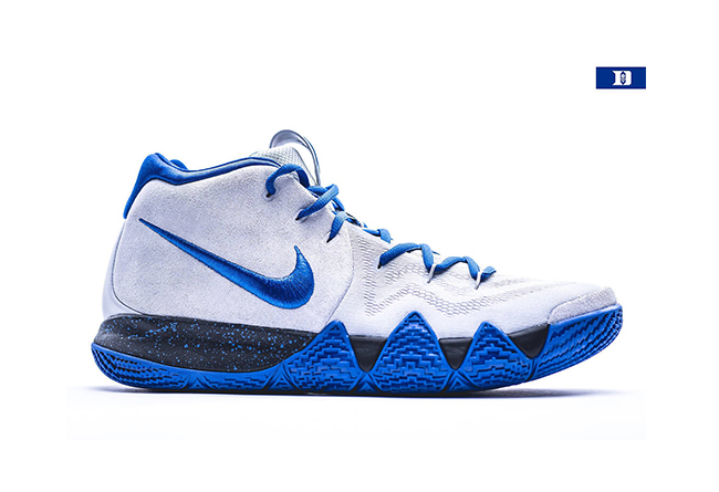 Nike,Nike Kyrie 4  蓝魔新战靴！Nike Kyrie 4 “Duke” PE 实物曝光