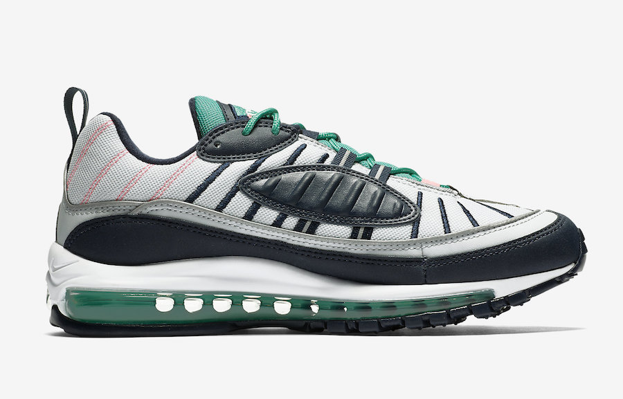 640744-005,Air Max 98,Nike 640744-005 4 月初上架！南海岸 Nike Air Max 98 “South Beach” 即将发售