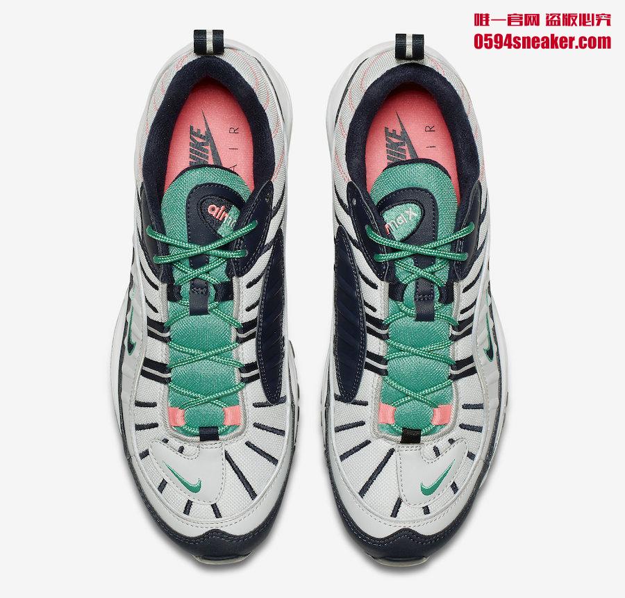 640744-005,Air Max 98,Nike 640744-005 4 月初上架！南海岸 Nike Air Max 98 “South Beach” 即将发售