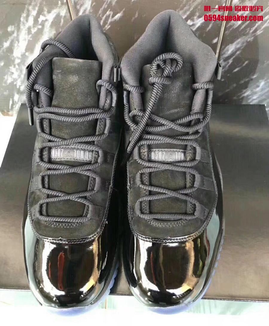 Air Jordan 11,AJ11,Prom Night,  传闻货量不大？！黑麂皮 Air Jordan 11 更多实物细节曝光