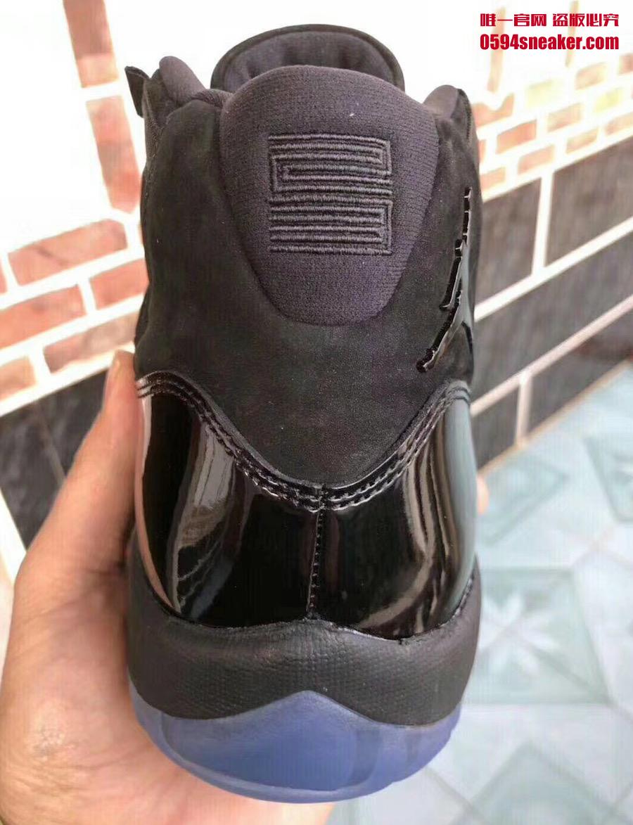 Air Jordan 11,AJ11,Prom Night,  传闻货量不大？！黑麂皮 Air Jordan 11 更多实物细节曝光