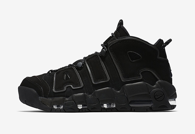 Nike,Air More Uptempo  纯黑大 Air！3M 反光的 Air More Uptempo 本周发售！