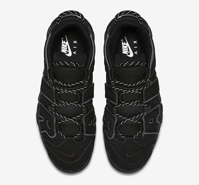 Nike,Air More Uptempo  纯黑大 Air！3M 反光的 Air More Uptempo 本周发售！