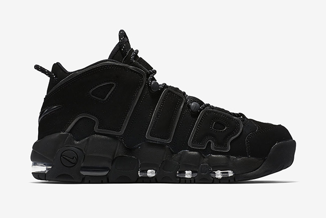 Nike,Air More Uptempo  纯黑大 Air！3M 反光的 Air More Uptempo 本周发售！