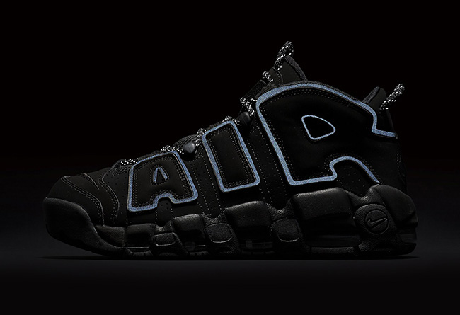 Nike,Air More Uptempo  纯黑大 Air！3M 反光的 Air More Uptempo 本周发售！