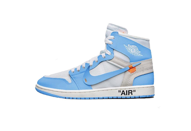 OFF-WHITE,Air Jordan 1,AJ1  还有第二双配色！北卡主题 OFF-WHITE x AJ1 发售日期曝光