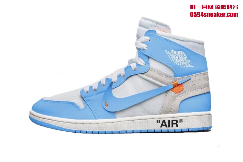 OFF-WHITE,Air Jordan 1,AJ1  还有第二双配色！北卡主题 OFF-WHITE x AJ1 发售日期曝光