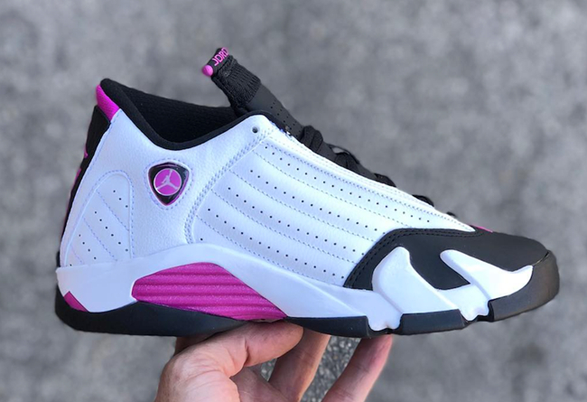 AJ14,Air Jordan 14,654969-119  实物首次曝光！女生专属 Air Jordan 14 下月发售