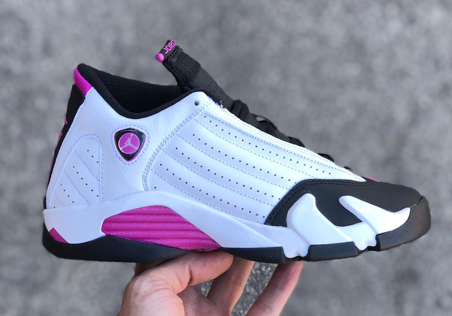 AJ14,Air Jordan 14,654969-119  实物首次曝光！女生专属 Air Jordan 14 下月发售