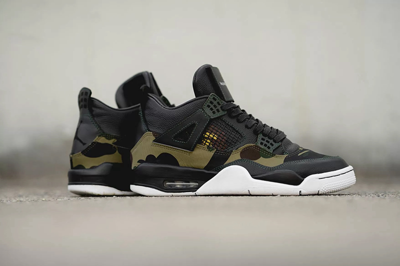 Bape,Air Jordan 4,AJ4,球鞋定制  细节满满！BAPE x Air Jordan 4 定制版欣赏