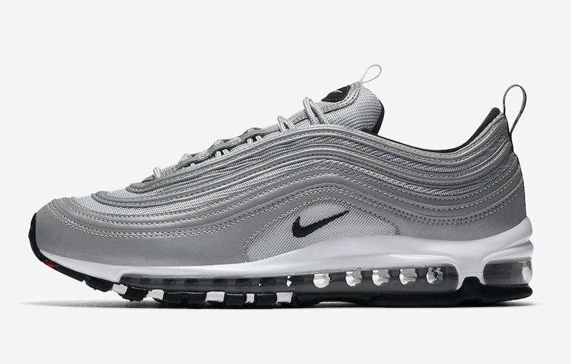 Nike,Air Max 97,12834-007  升级版银子弹！Air Max 97 “Reflect Silver” 即将登场