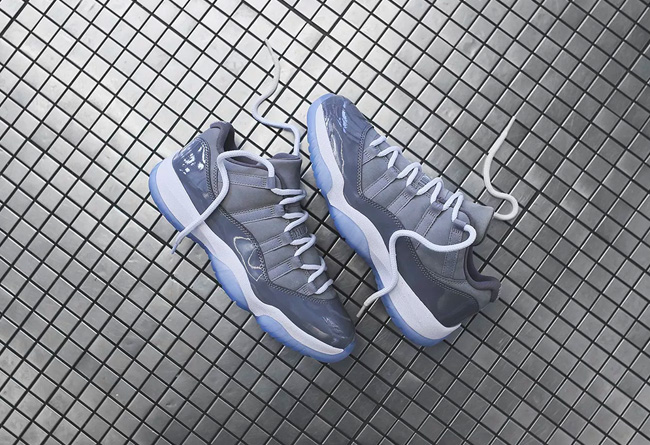 528895-003,AJ11,Air Jordan 11 528895-003AJ11 海外已发售！酷灰 Air Jordan 11 Low “Cool Grey” 实物近赏