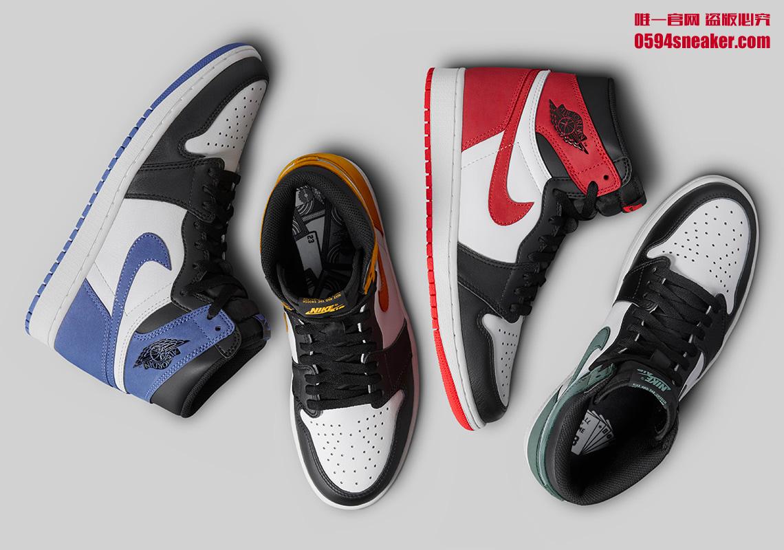 919704-333,AJ1,Air Jordan 1 919704-333 一双鞋 4 个颜色的大钩！这双 Air Jordan 1 Flyknit 明日发售