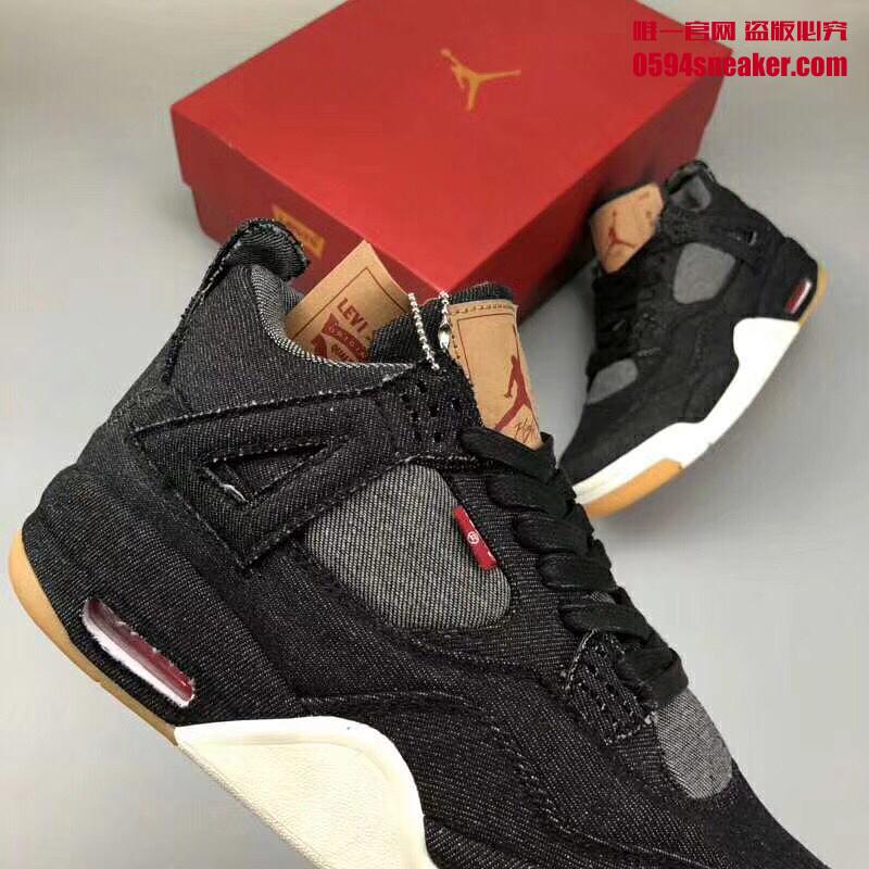 Air Jordan 4,AJ4  白色实物首次曝光！Levis x Air Jordan 4 后续配色发售日期确定