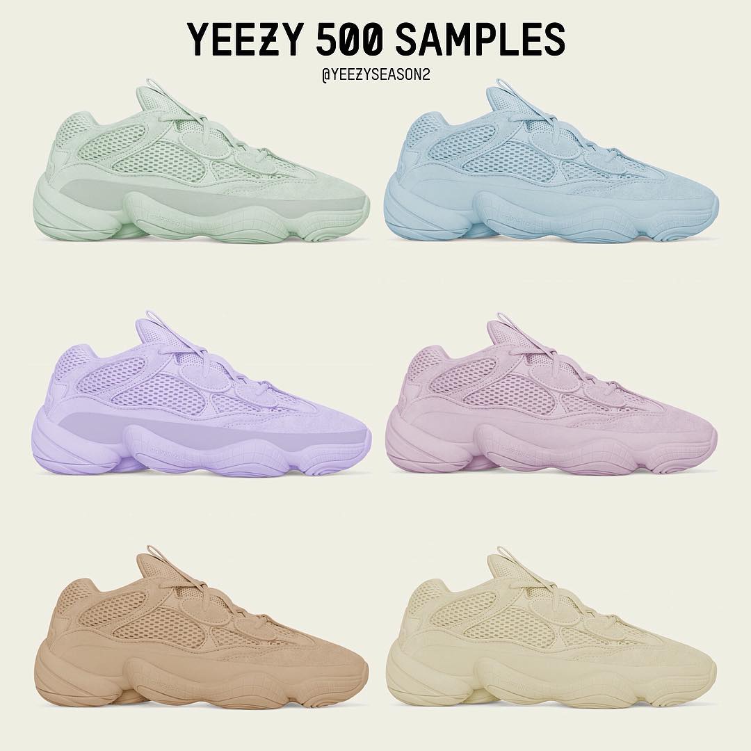 adidas,Yeezy 500,EE7287 纯白配色！全新 Yeezy 500 “Salt” 将在 10 月发售！