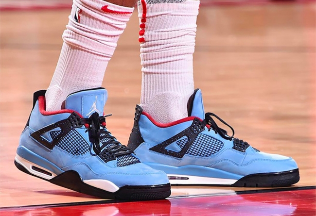 AJ4,Air Jordan 4 Limited Edition 13000 pairs! Black and Blue Travis Scott x Air Jordan 4 June release!