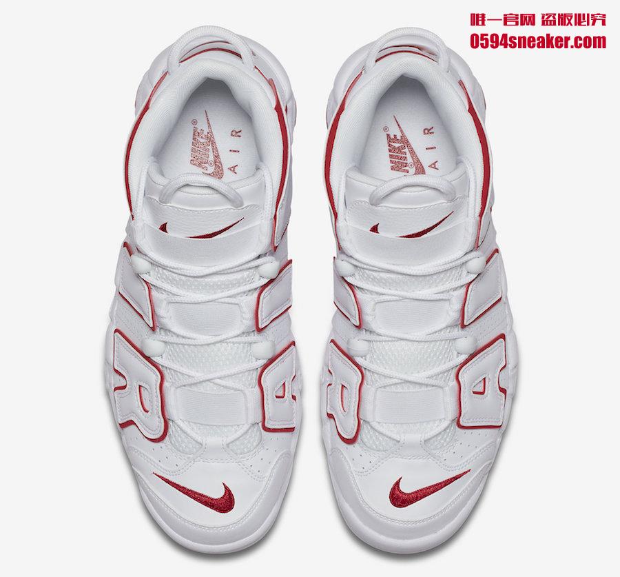 Nike,Air More Uptempo,921948-1 颜值高更简约！白红配色 “大 AIR” 下周发售