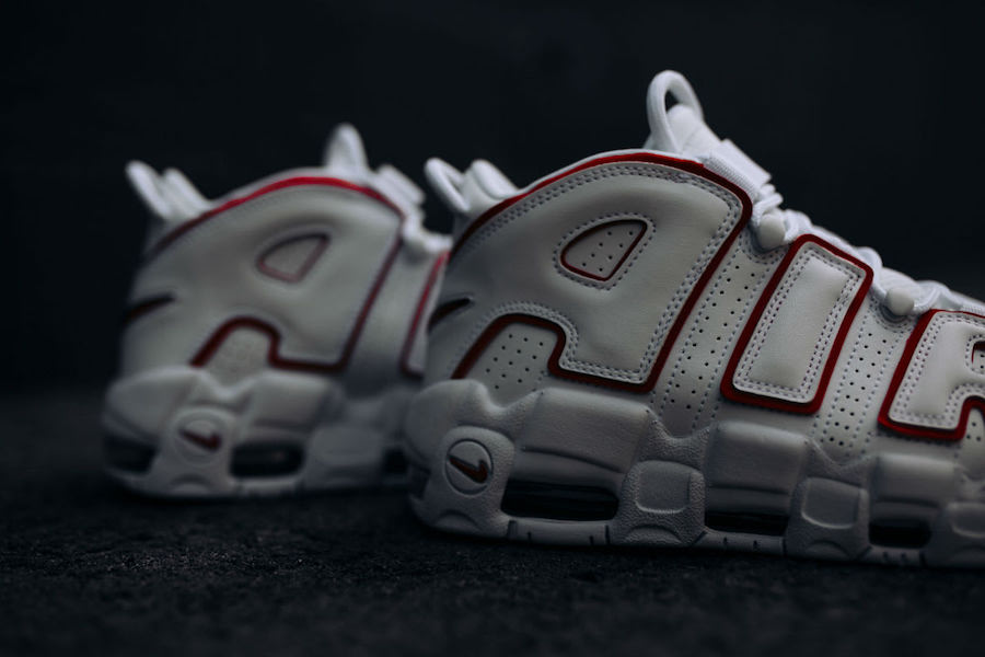 Nike,Air More Uptempo,921948-1 颜值高更简约！白红配色 “大 AIR” 下周发售