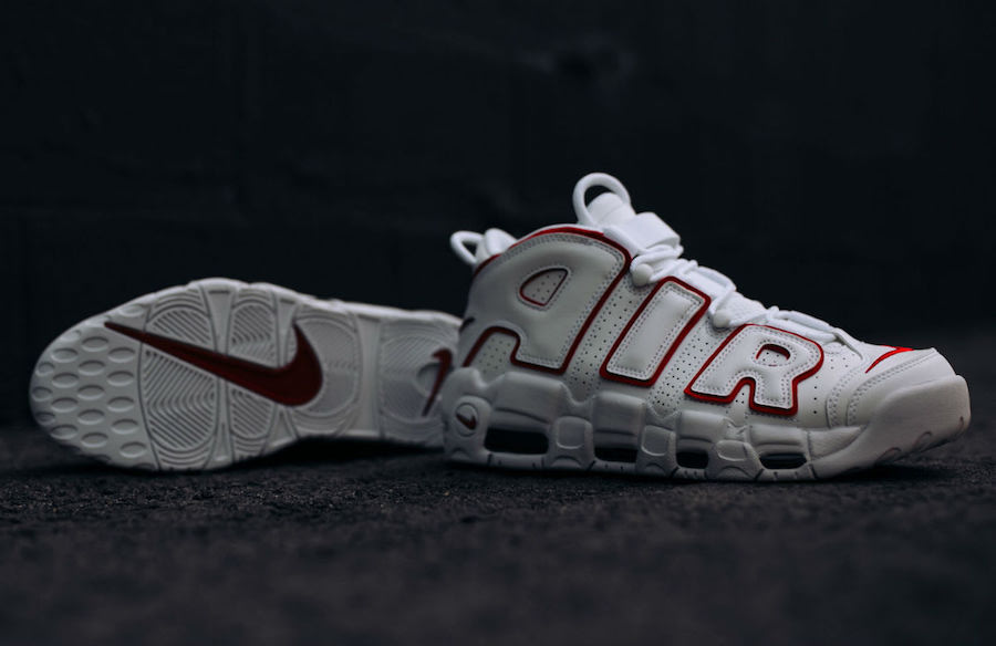 Nike,Air More Uptempo,921948-1 颜值高更简约！白红配色 “大 AIR” 下周发售