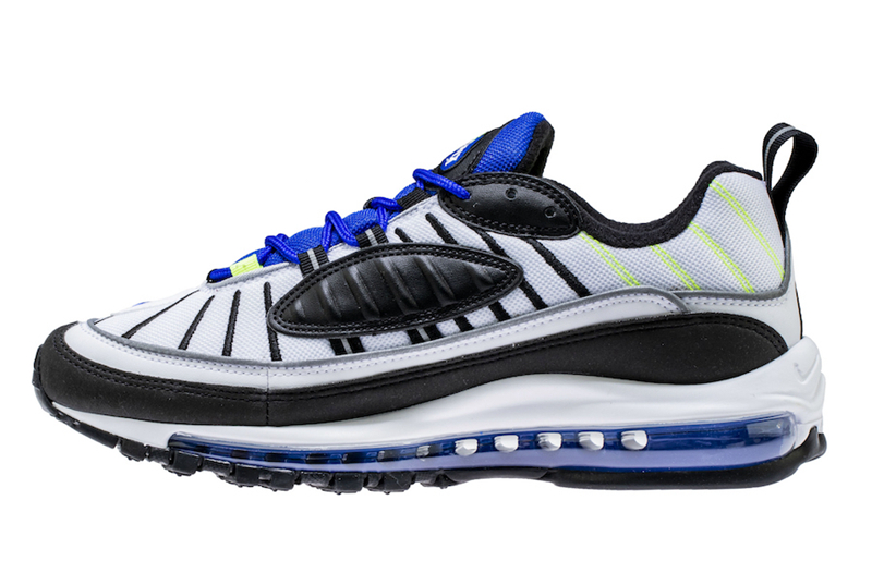 Nike,Air Max 98,640744-103 全新亮眼配色！Nike Air Max 98 “Racer Blue” 即将发售