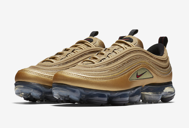 Nike,VaporMax 97,AJ7291-700  金子弹配色！VaporMax 97 “Metallic Gold” 即将登场