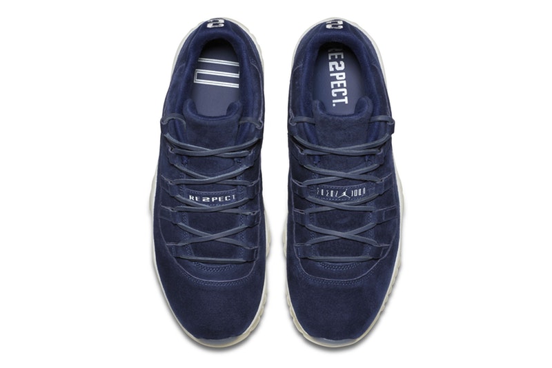 AV2187-441,AJ11,Air Jordan 11 AV2187-441 最高规格！蓝麂皮 Air Jordan 11 Low RE2PECT 即将发售