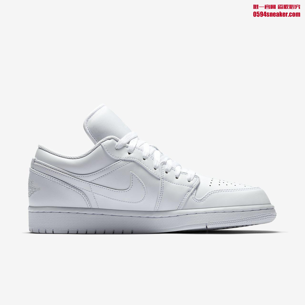 553558-170,AJ1,Air Jordan 1 553558-170 Perfect little white shoes! Pure White Air Jordan 1 Low is now available!