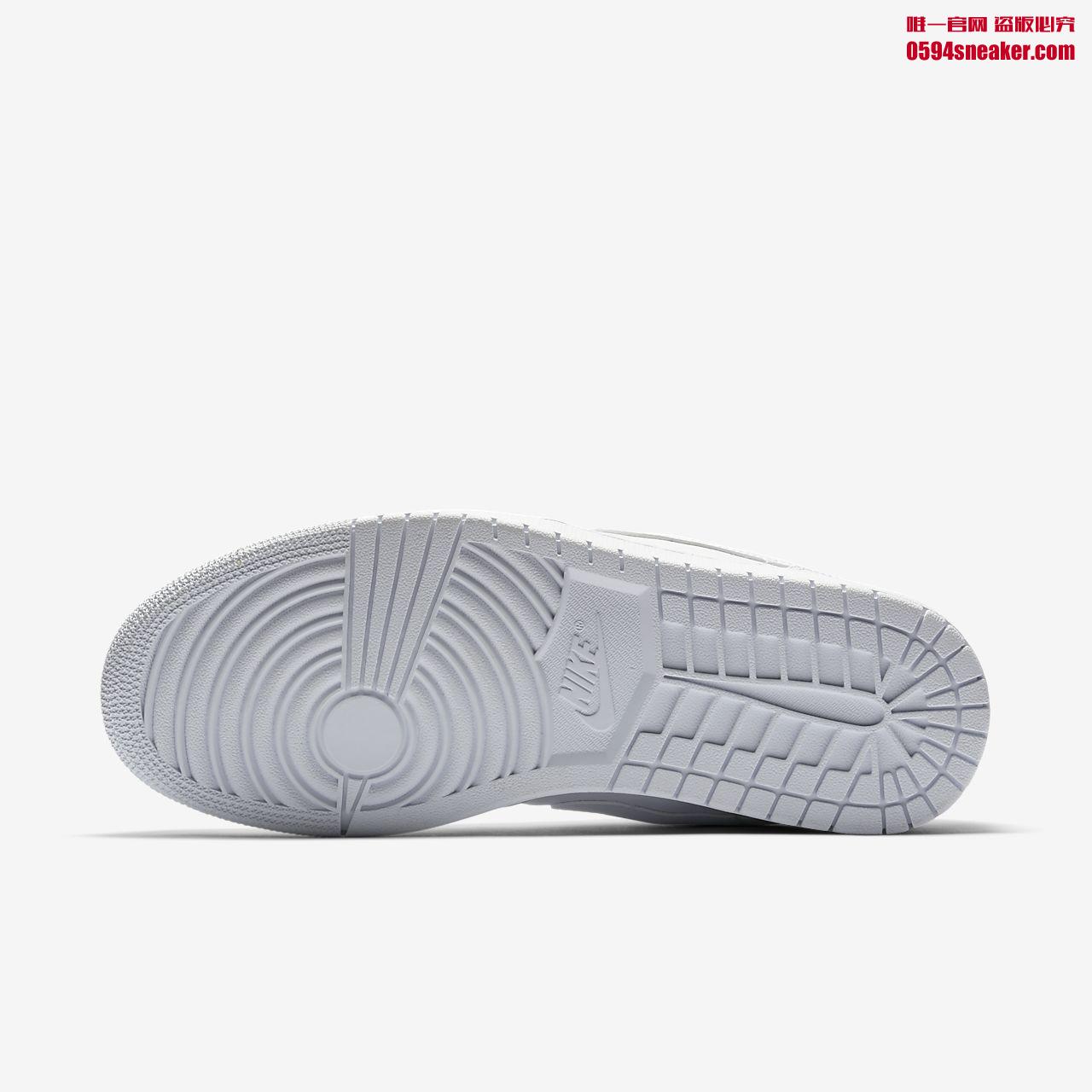 553558-170,AJ1,Air Jordan 1 553558-170 Perfect little white shoes! Pure White Air Jordan 1 Low is now available!