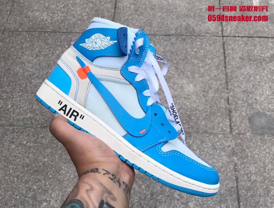 AQ0818-148,AJ1,Air Jordan 1 AQ0818-148 发售日期终于确定！OFF-WHITE x AJ1 “UNC” 将在下月发售！