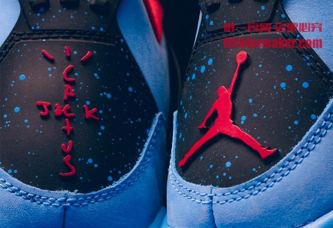 AJ4,Air Jordan 4,发售,308497-406  重磅联名！天蓝色 Travis Scott x Air Jordan 4 本周发售！