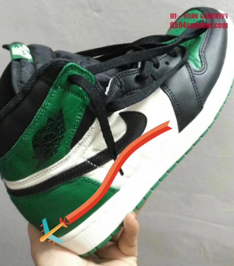 AJ1,Air Jordan 1,555088-302.,发  黑绿脚趾实物曝光！全新 AJ1 “Pine Green” 九月正式发售