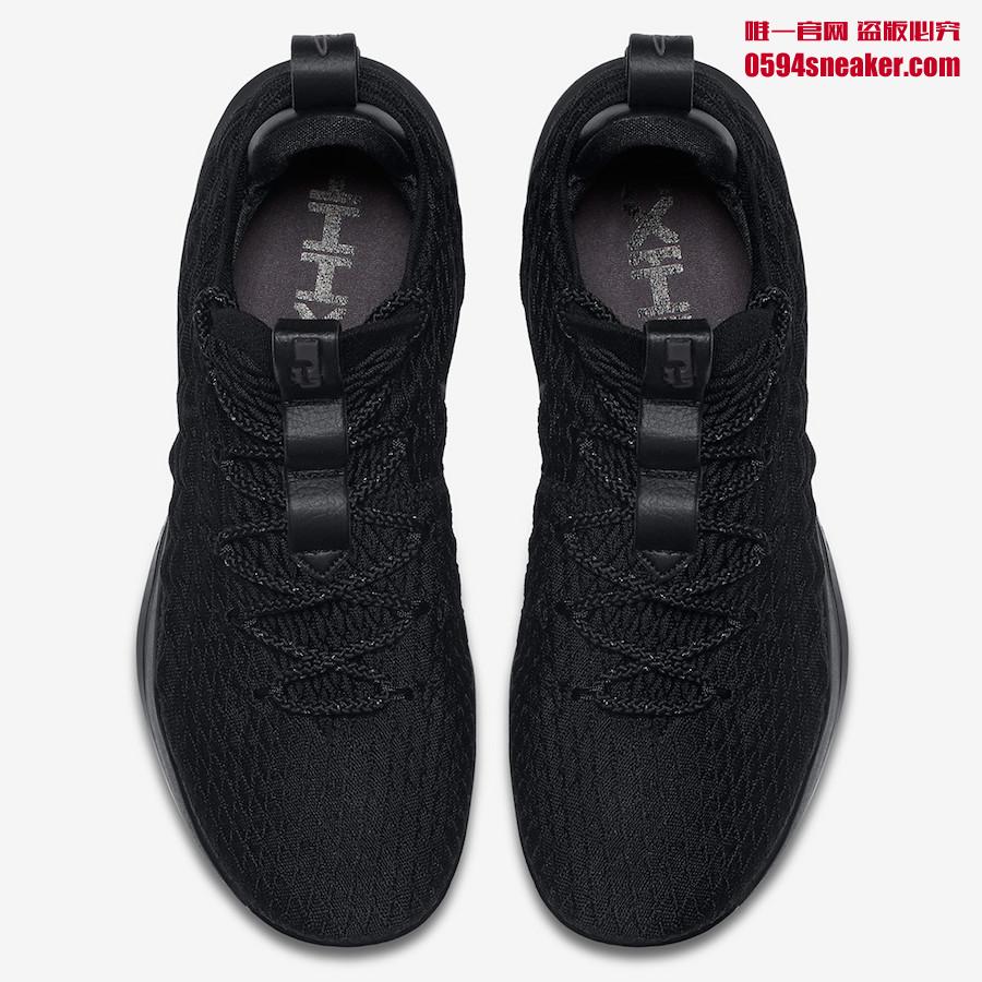 Nike,LeBron 15 Low,AO1755-044,  经典纯黑配色！全新  LeBron 15 Low 即将正式发售