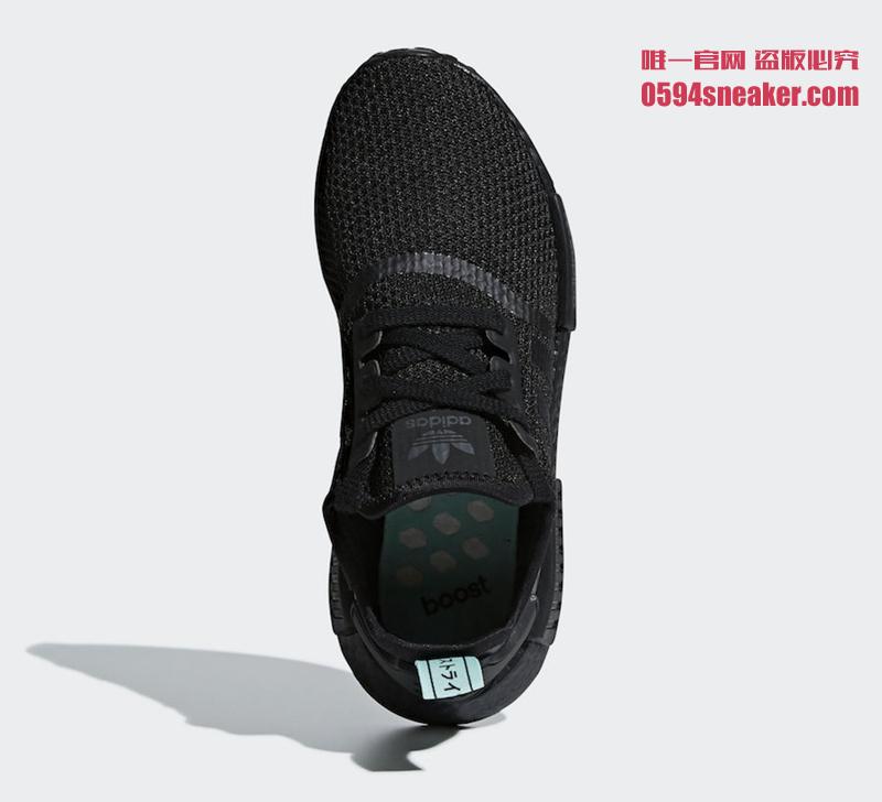 adidas,NMD R1,AQ1102,发售  纯黑搭配薄荷绿！NMD R1 全新配色下月发售