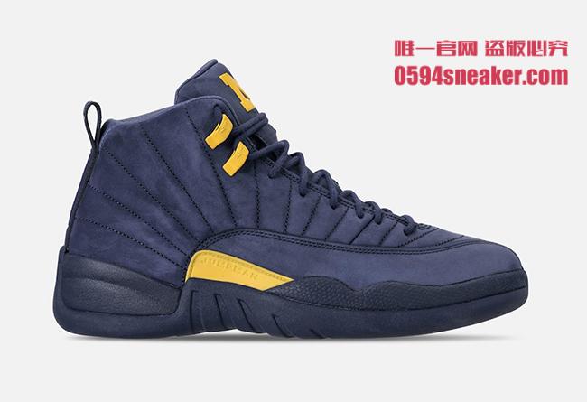 Air Jordan 12,AJ12,BQ3180-407,  6 月 23 日发售！Air Jordan 12 “Michigan” 最新实物近赏