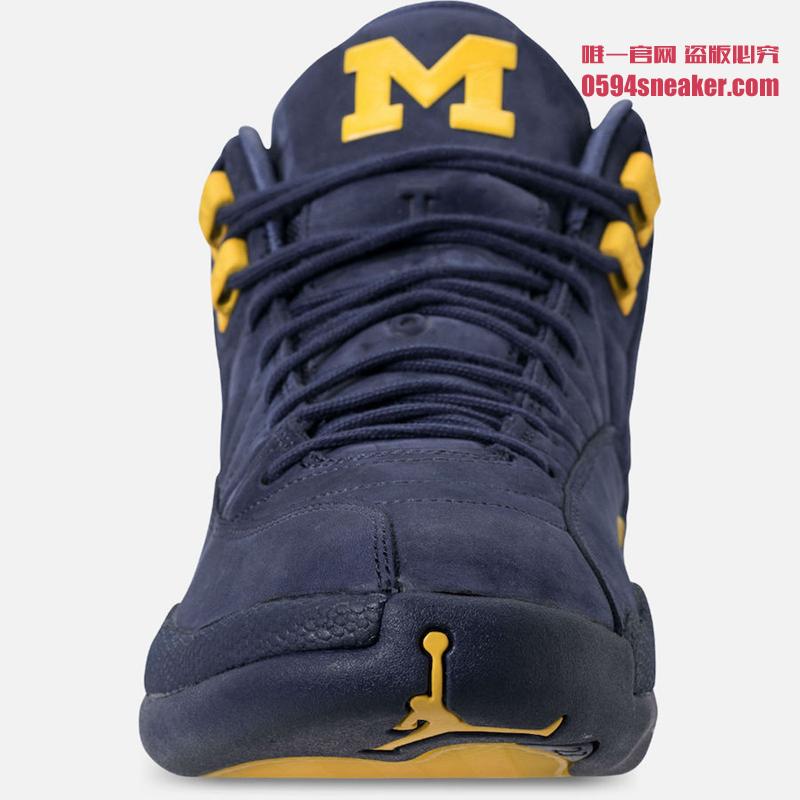 Air Jordan 12,AJ12,BQ3180-407,  6 月 23 日发售！Air Jordan 12 “Michigan” 最新实物近赏