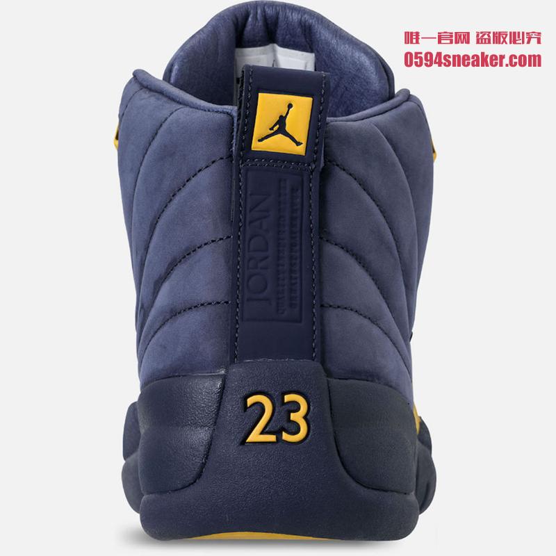 Air Jordan 12,AJ12,BQ3180-407,  6 月 23 日发售！Air Jordan 12 “Michigan” 最新实物近赏