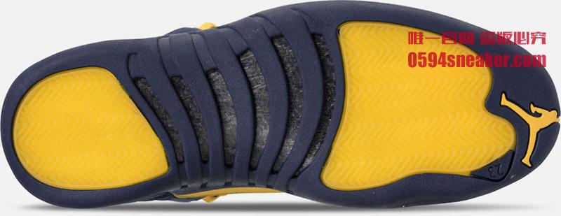 Air Jordan 12,AJ12,BQ3180-407,  6 月 23 日发售！Air Jordan 12 “Michigan” 最新实物近赏