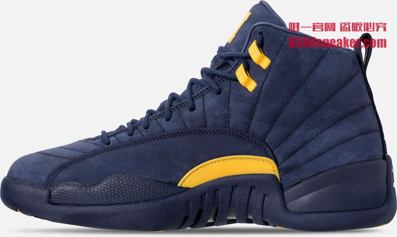 Air Jordan 12,AJ12,BQ3180-407,  6 月 23 日发售！Air Jordan 12 “Michigan” 最新实物近赏