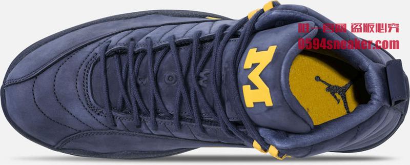 Air Jordan 12,AJ12,BQ3180-407,  6 月 23 日发售！Air Jordan 12 “Michigan” 最新实物近赏