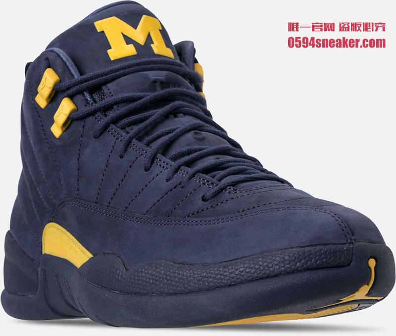 Air Jordan 12,AJ12,BQ3180-407,  6 月 23 日发售！Air Jordan 12 “Michigan” 最新实物近赏